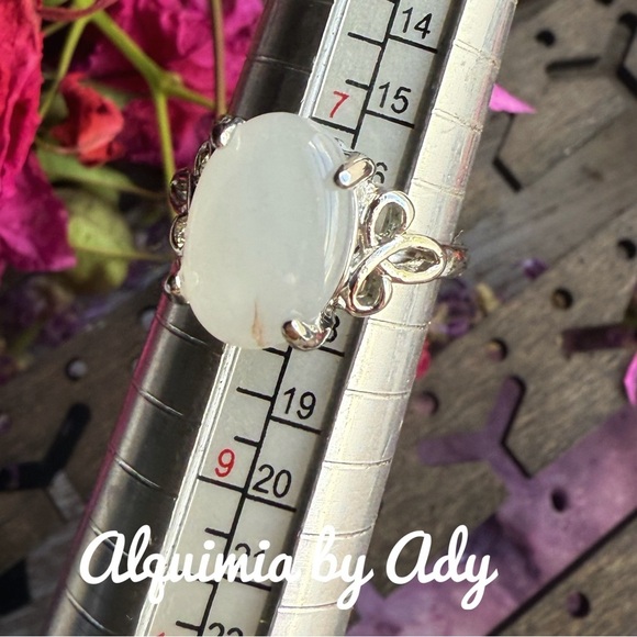 Alquimia White jade Silver Ring - Picture 2 of 2